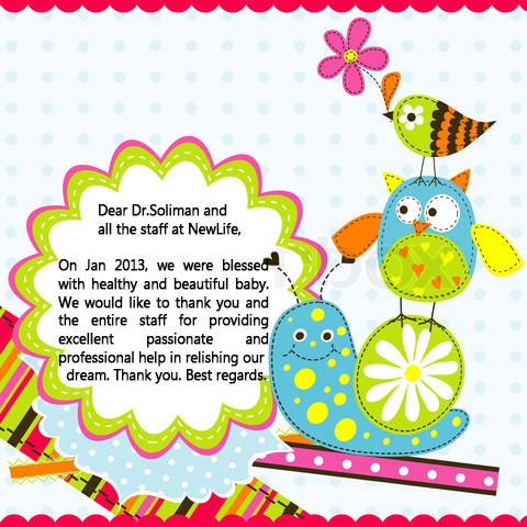 The Template of greeting card for kids from New life center