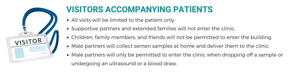 Rules of visitors accompanying patients