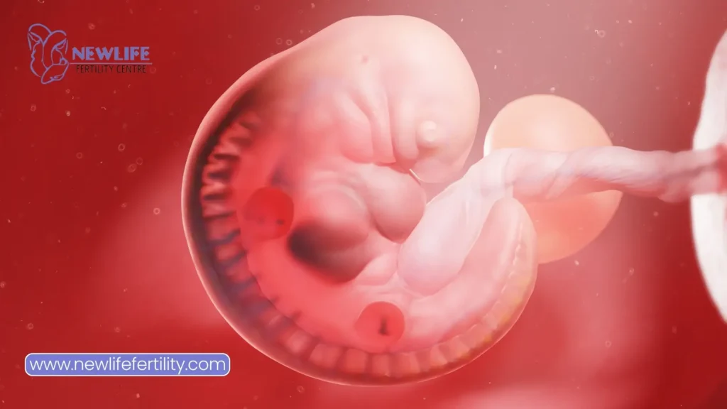 In vitro fertilization process focuses on embryo development and selection.