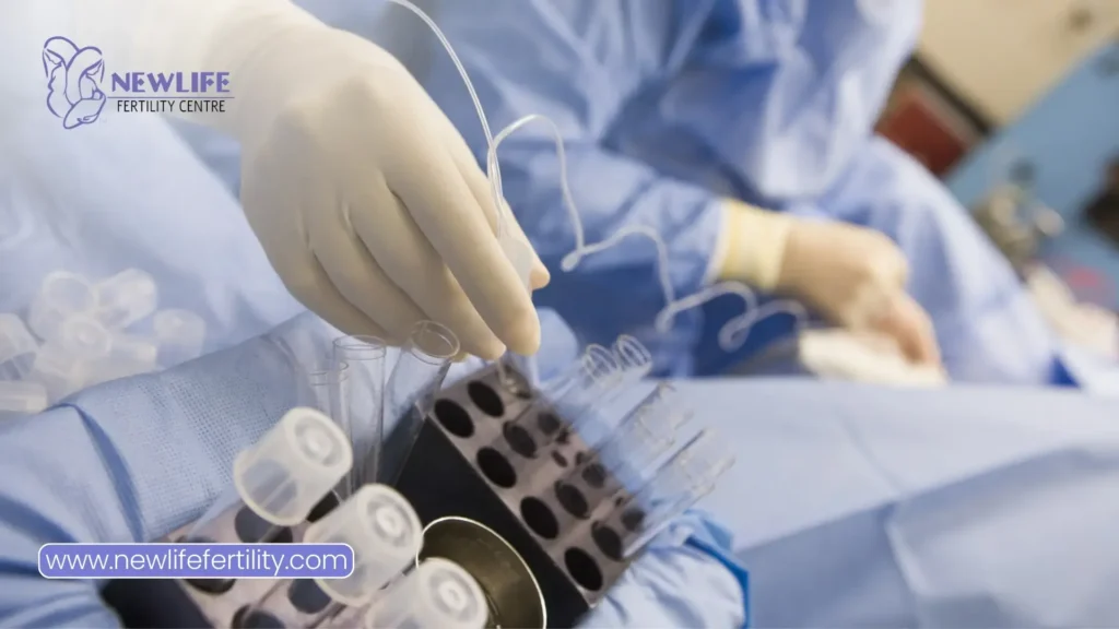 ivf fertilisation process advances with a precise egg retrieval procedure.