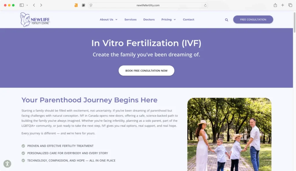 NewLife Fertility Centre offers advanced IVF treatments for your family dreams.
