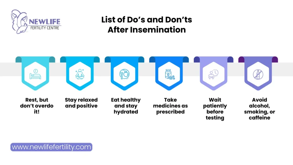 Tips on after insemination what to do for a healthy start.