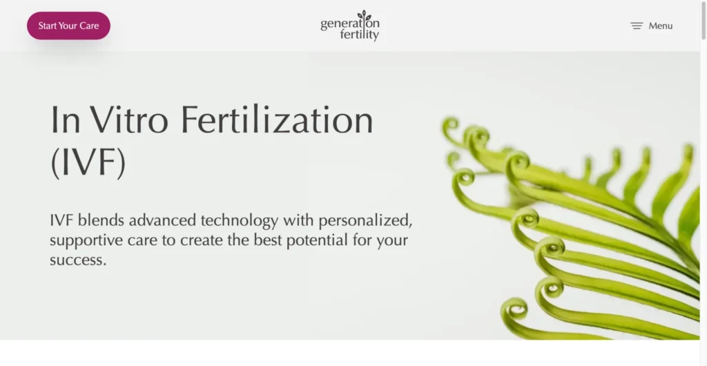 Generation Fertility is a trusted center for IVF treatments.
