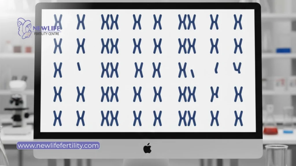 Genetic variations are revealed when a test chromosome shows abnormal results.