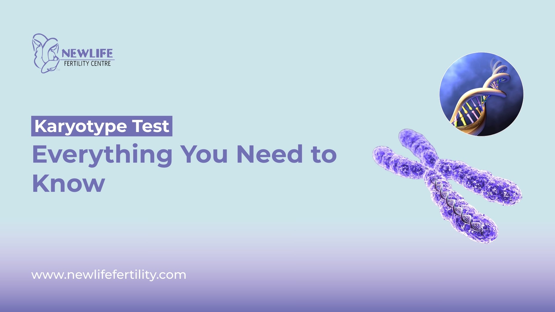 A karyotype test provides detailed information about chromosome structure and number.