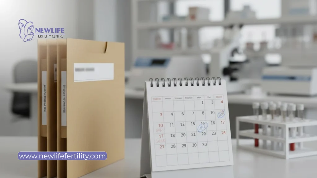 Results are delivered within a set timeframe after a test chromosome is done.