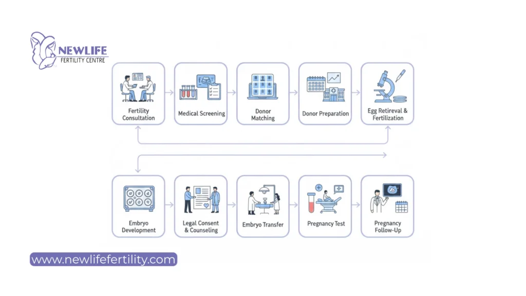 Egg donors follow a clear process to help create families.