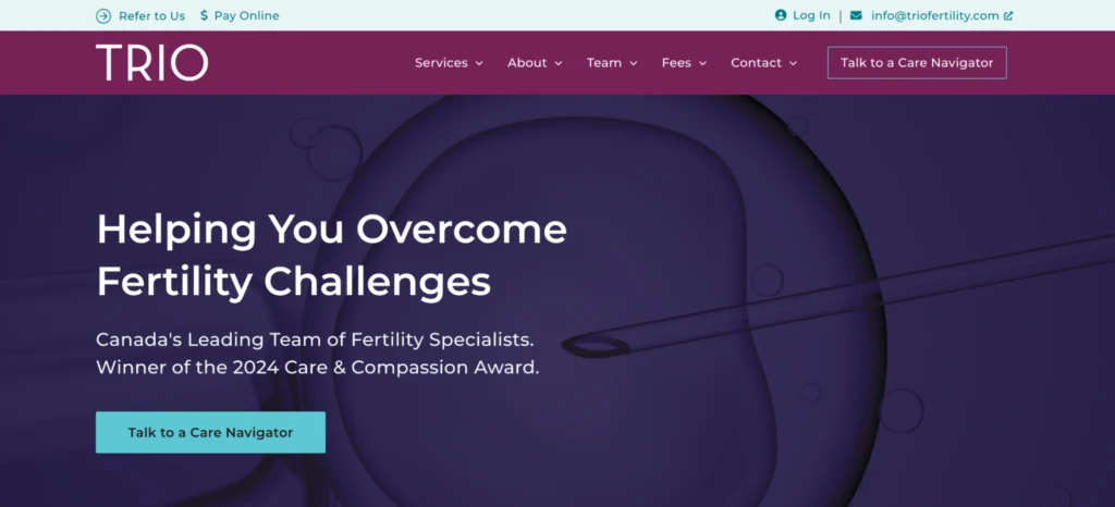 Choose TRIO Fertility for expert care at one of the trusted fertility clinics in Toronto.