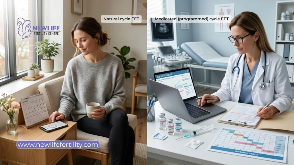 Different types of frozen embryo transfer are available for patients.