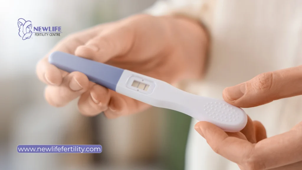 Timing for a pregnancy test after blastocyst frozen embryo transfer.