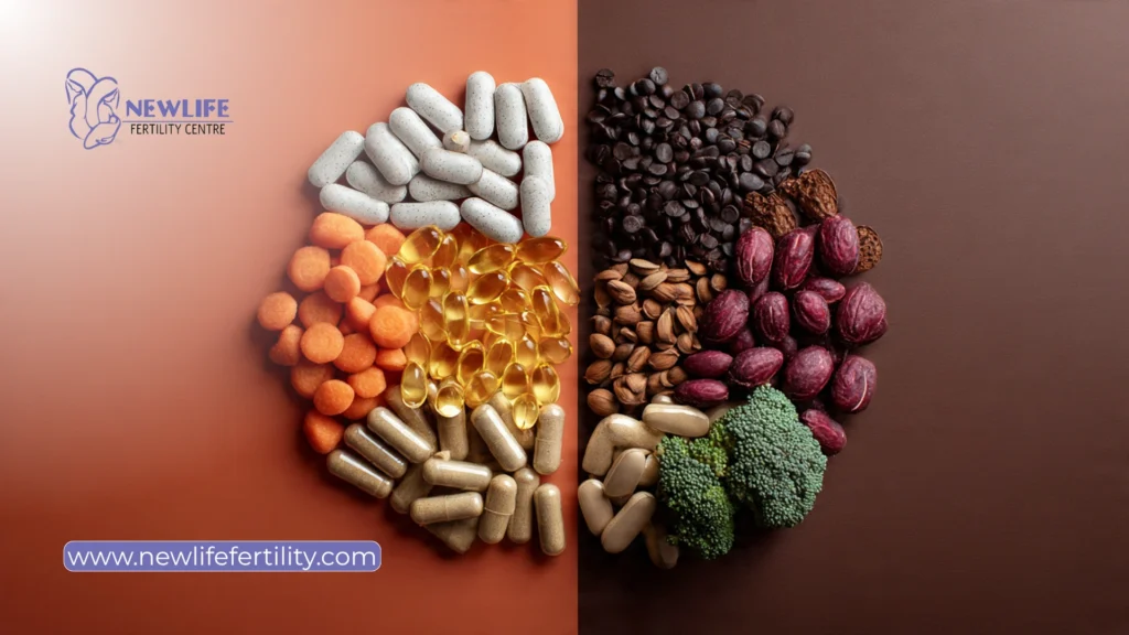 Supplements for frozen embryo transfer and diet choices impact FET preparation.