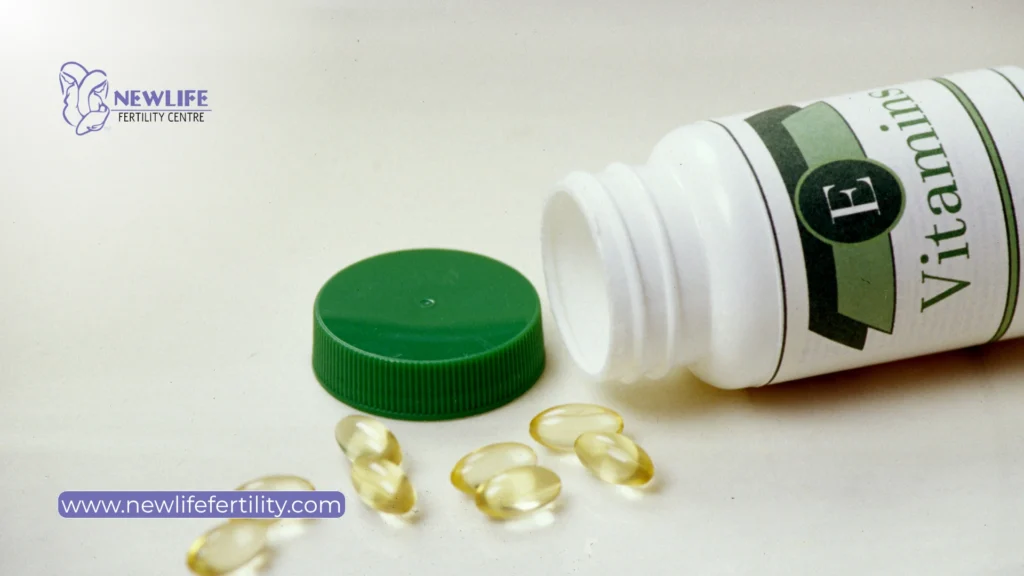 Vitamin E supports fertility health as part of the best supplements for frozen embryo transfer.