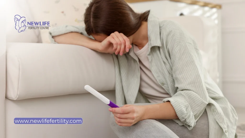 Support and guidance for false positive pregnancy test after frozen embryo transfer.