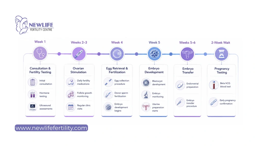 How long does reciprocal IVF take and what to expect throughout the treatment timeline.