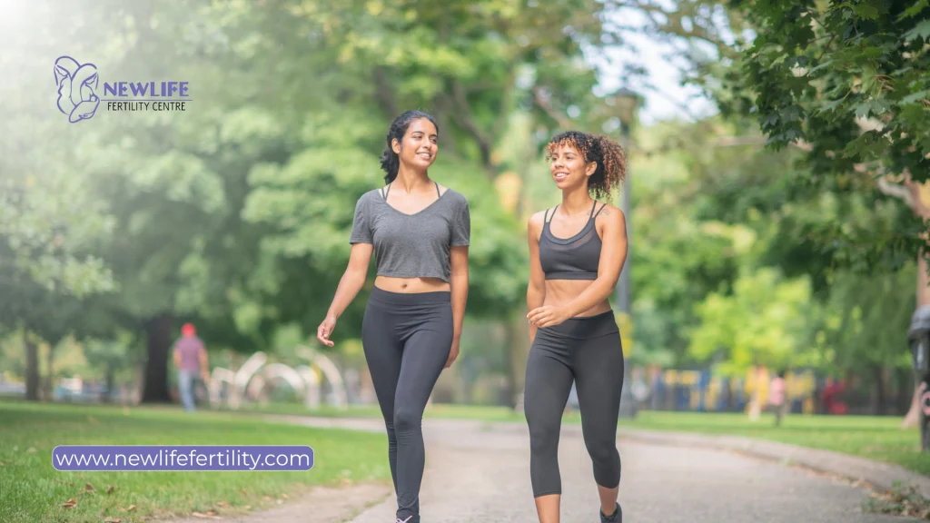 Know whether walking after frozen embryo transfer is safe.