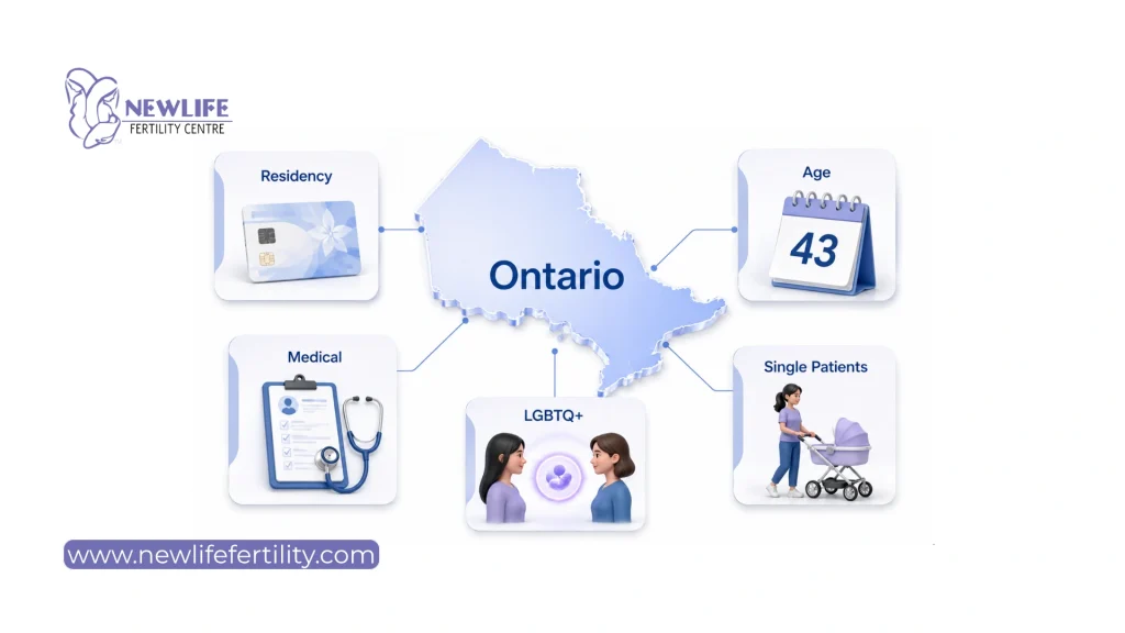 Eligibility for funded IVF in Ontario requirements.