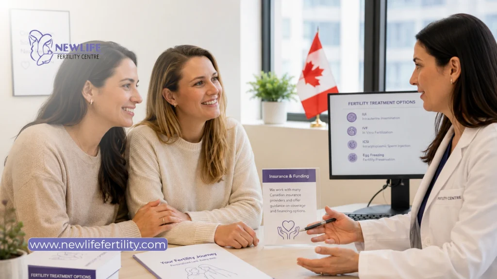 Know is reciprocal IVF covered by insurance in Canada.