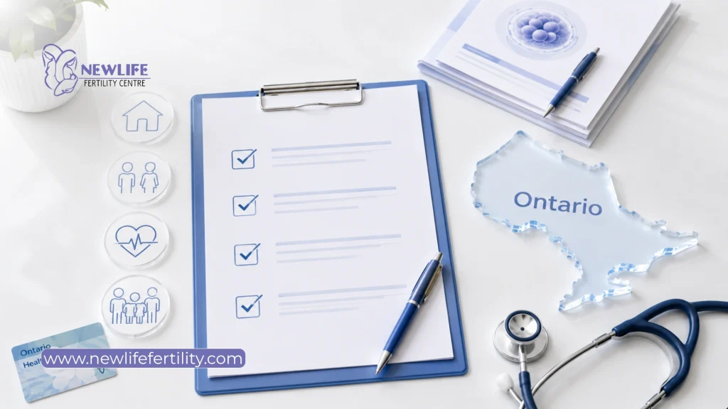 Ontario fertility program IVF funding eligibility information.