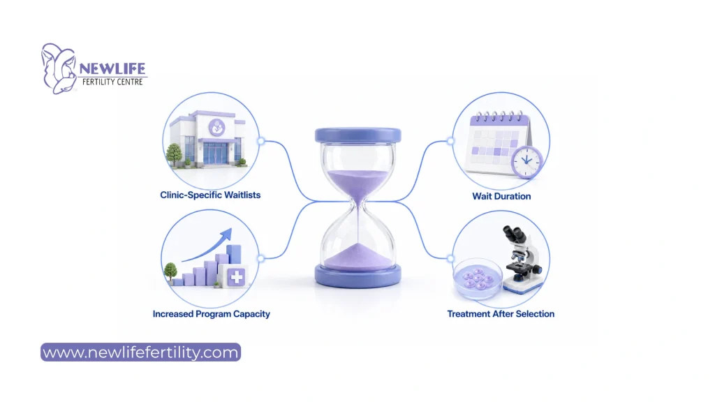 Ontario IVF funding eligibility information for wait times.