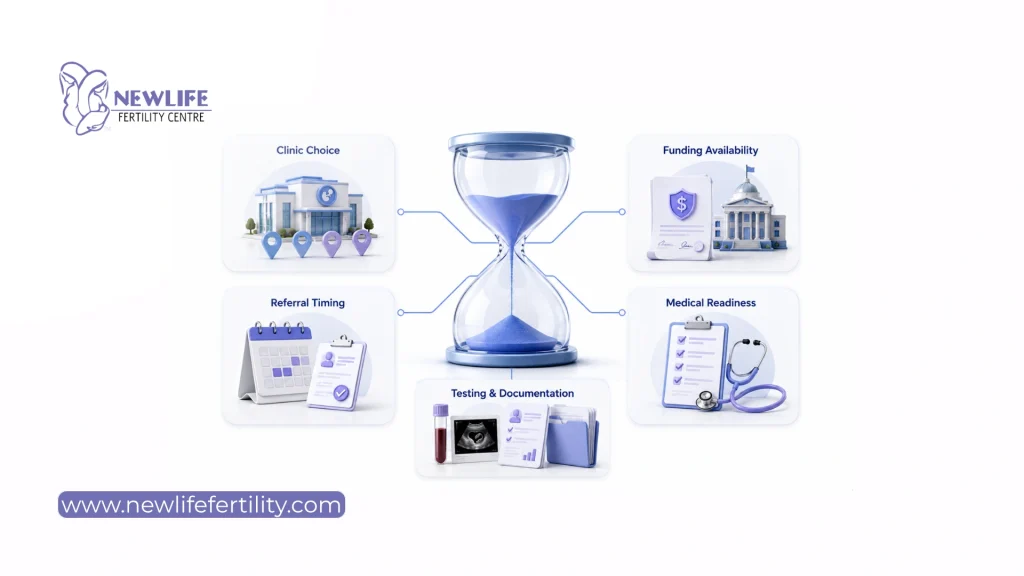 Ontario ivf funding waitlist factors affecting wait time. 
