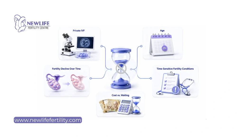 Funded ivf waiting list clinic selection options. 