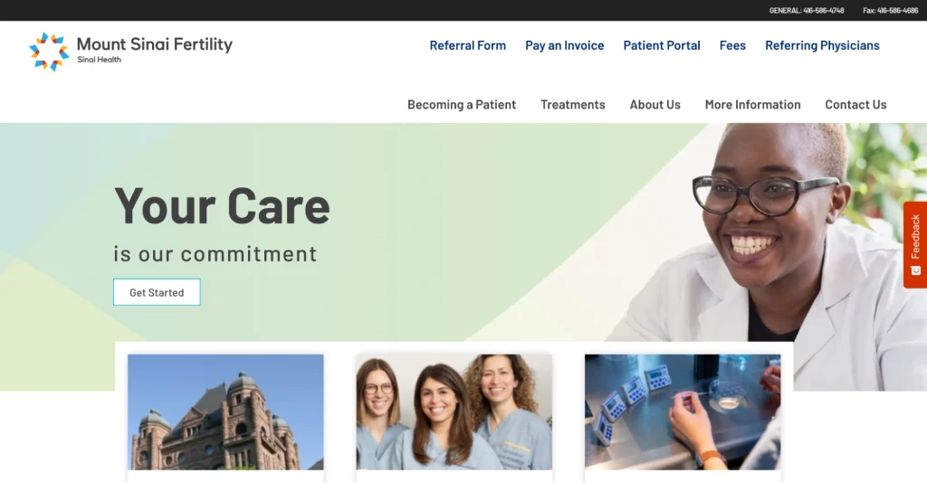 Mount Sinai Fertility for funded IVF clinics in Toronto. 