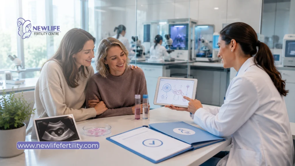IVF funding for same-sex couples in Ontario and eligibility requirements. 