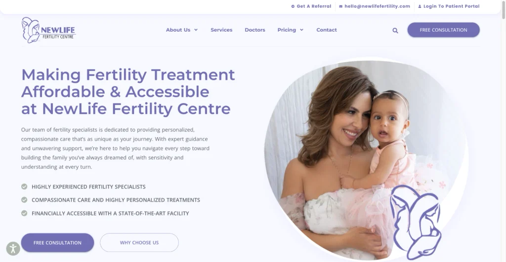 Fertility enhancing foods recommended by NewLife Fertility Centre. 