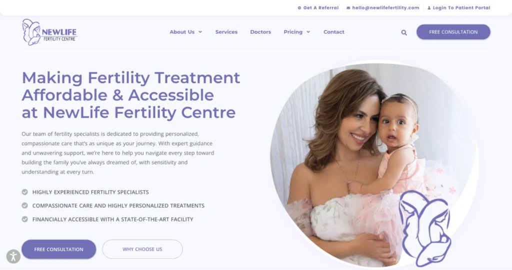 NewLife Fertility Centre for funded IVF clinic Ontario.