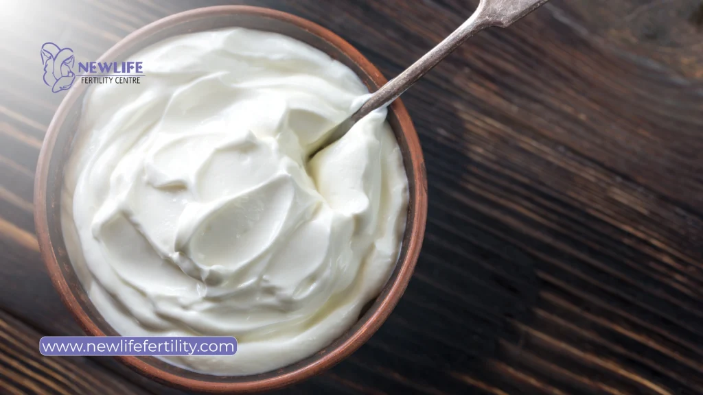 Greek yogurt supports foods that enhance fertility in a woman.