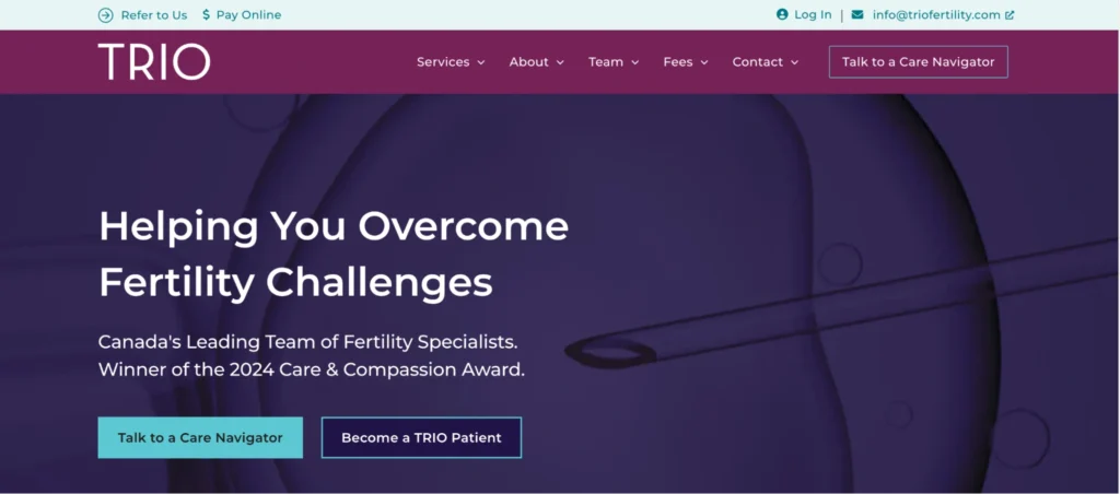 TRIO Fertility comes in the best funded IVF clinics in Ontario.