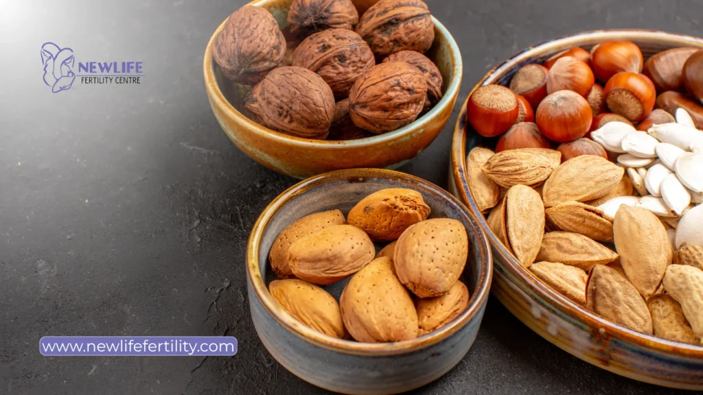 Walnuts and nuts as foods for male fertility enhancement. 

