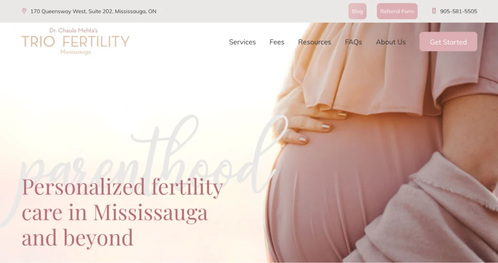 TRIO Fertility is the top IVF clinic Mississauga.