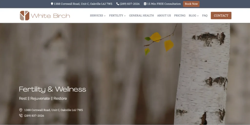 White Birch Clinic supporting fertility care services in IVF Oakville in Canada. 