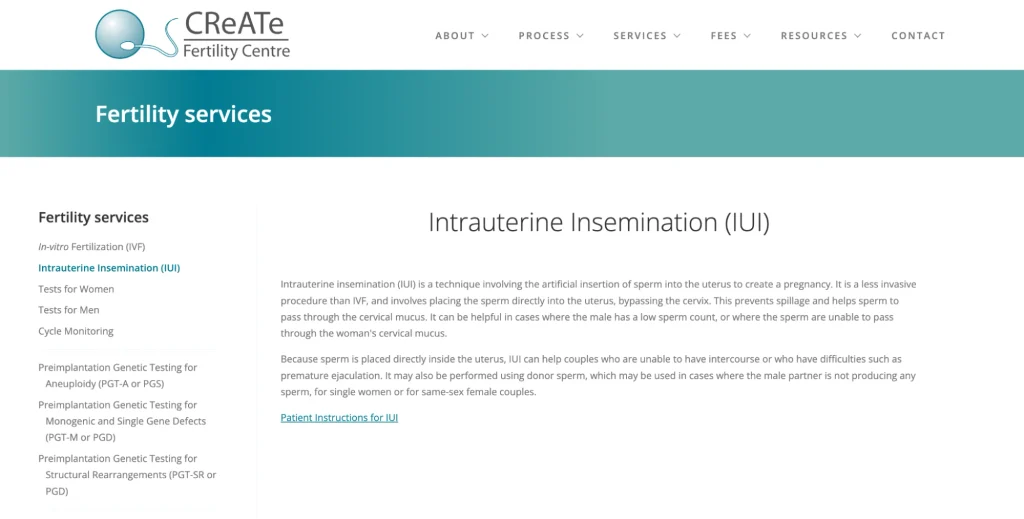 CReATe Fertility Centre is among the IUI clinics in Toronto offering care and treatment options.
