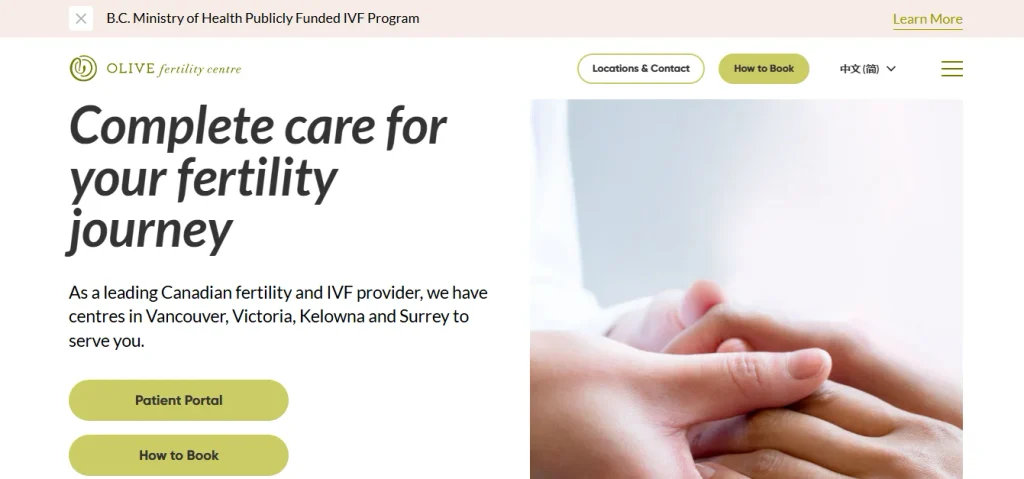 One of the best IUI clinics in Canada is Olive Fertility Centre.
