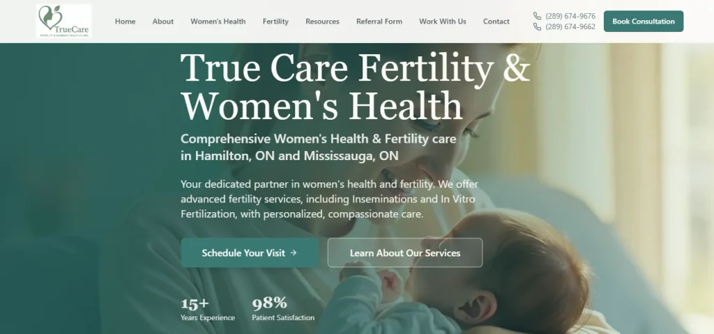 True Care Fertility & Women's Health, a trusted iui clinic Hamilton. 
